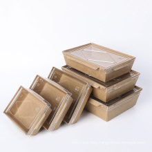 Disposable anti-fog kraft paper lunch box with PPlid